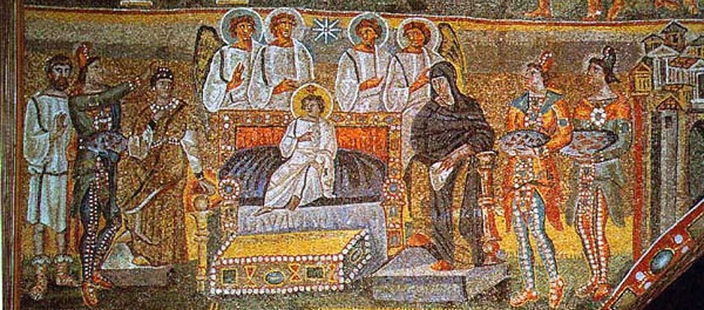 basilica di santa maria maggiore, mosaici dell’arco trionfale