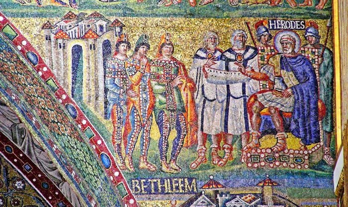 basilica di santa maria maggiore, mosaici dell’arco trionfale