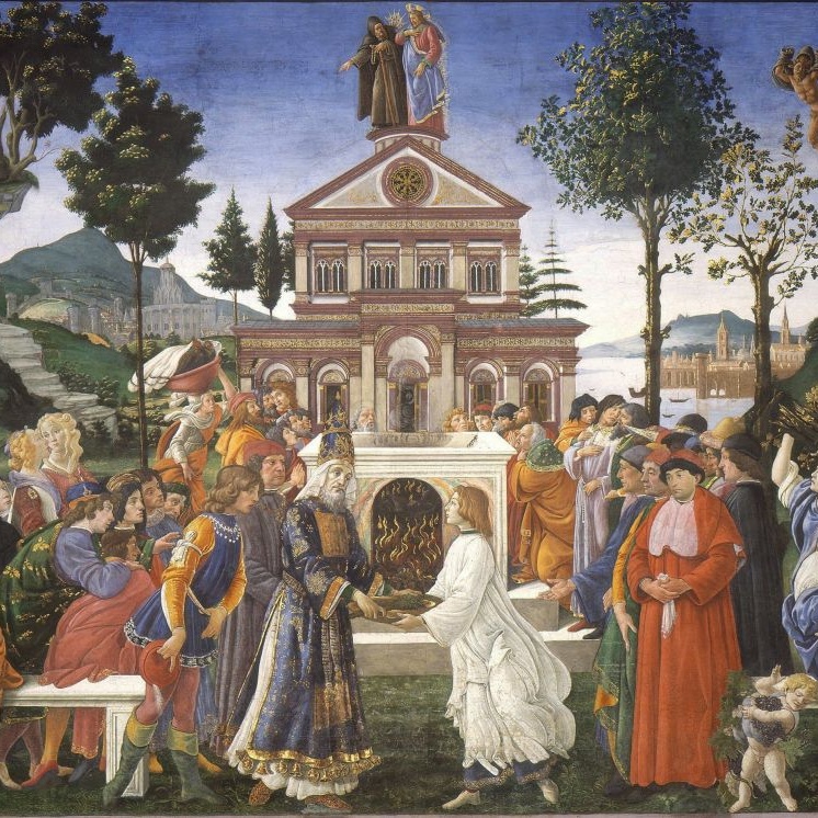 le tentazioni di cristo di sandro botticelli nella cappella sistina