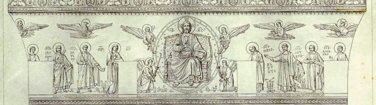 il mosaico della facciata della basilica di santa maria maggiore