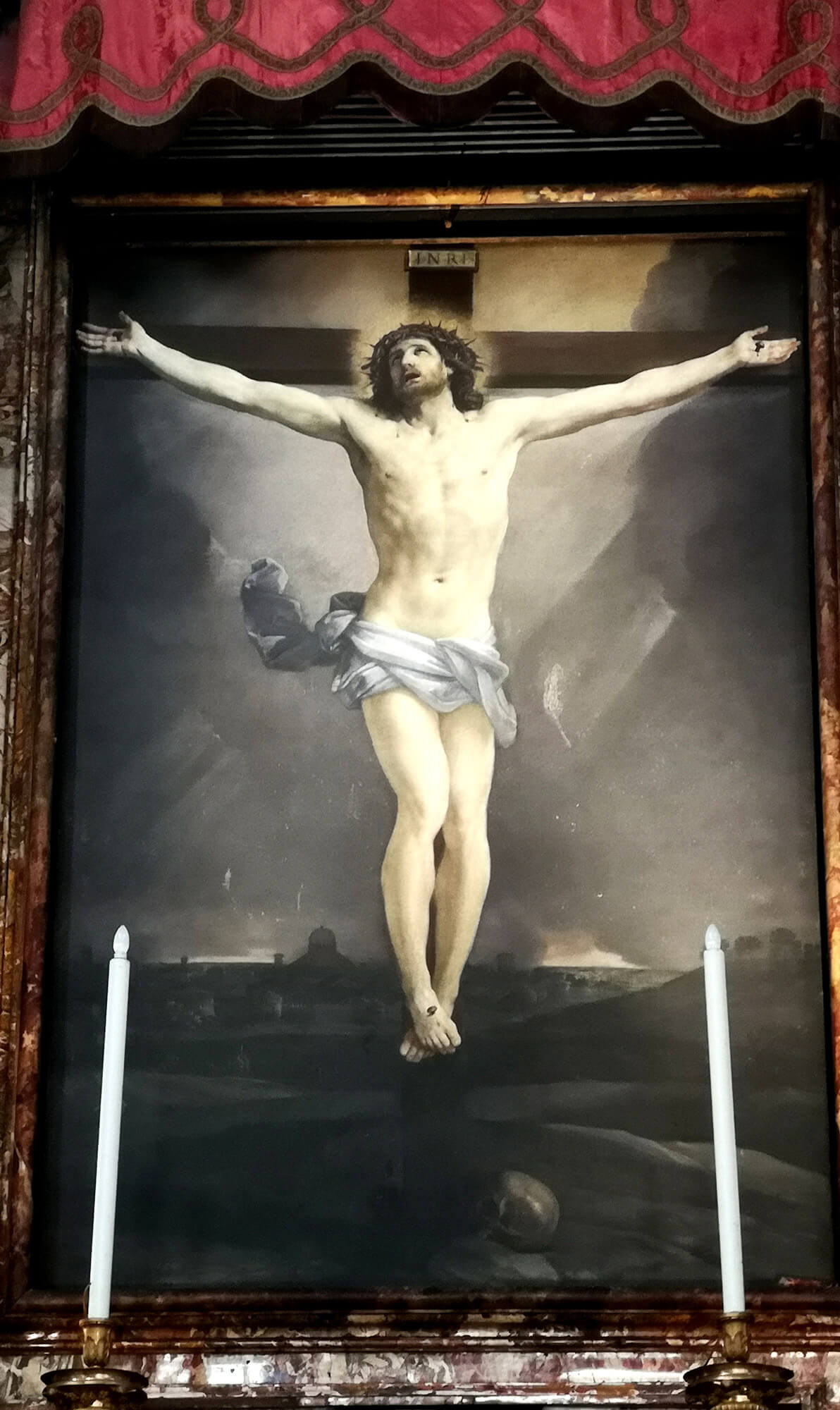 la crocifissione di guido reni in san lorenzo in lucina