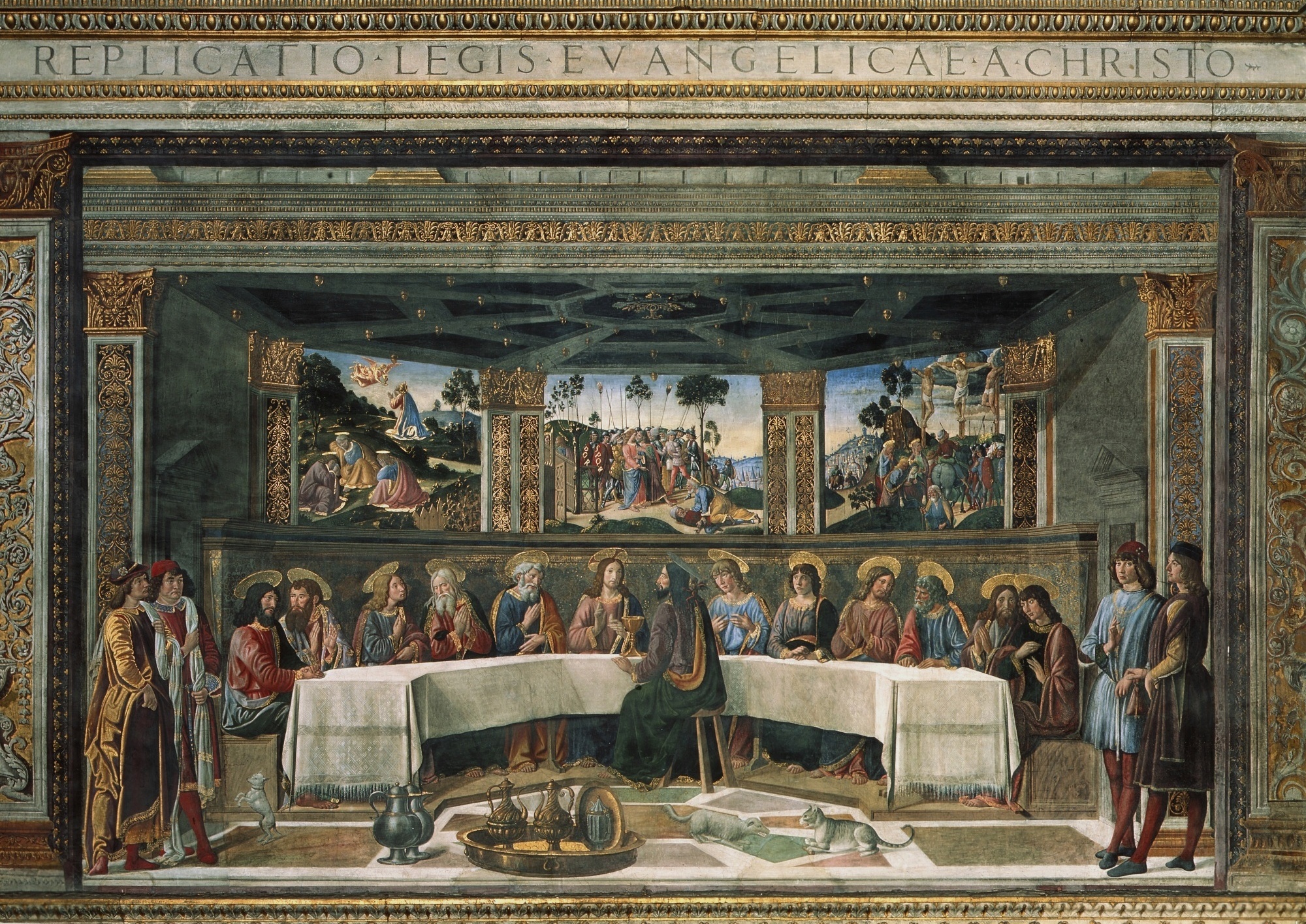 l’ultima cena di cosimo rosselli nella cappella sistina
