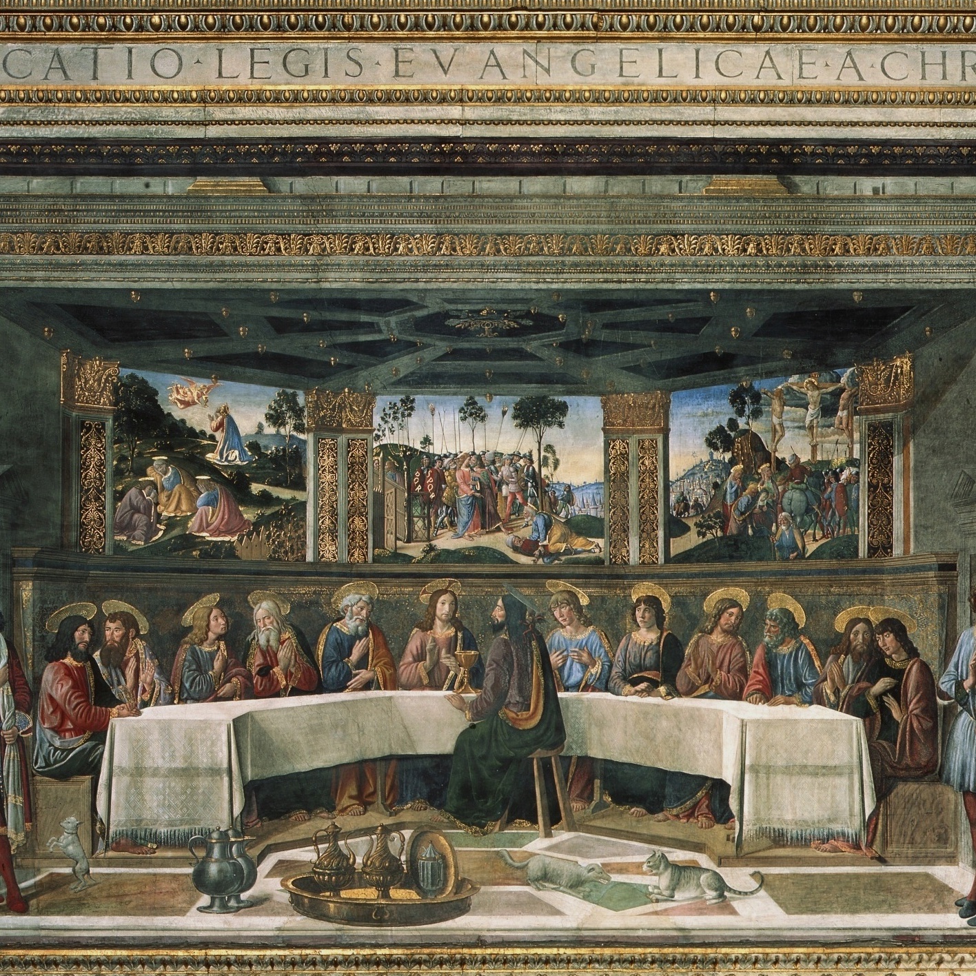 l’ultima cena di cosimo rosselli nella cappella sistina